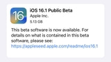 Apple Releases First Public Beta of iOS 16.1 [Download]