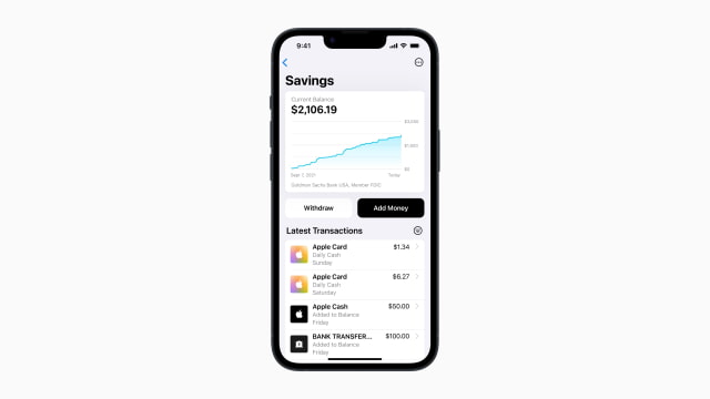 Apple Card Will Soon Let Users Deposit Daily Cash Into High-Yield Savings Account