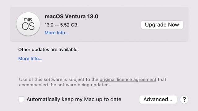 Apple Releases macOS Ventura 13 RC 2 [Download]