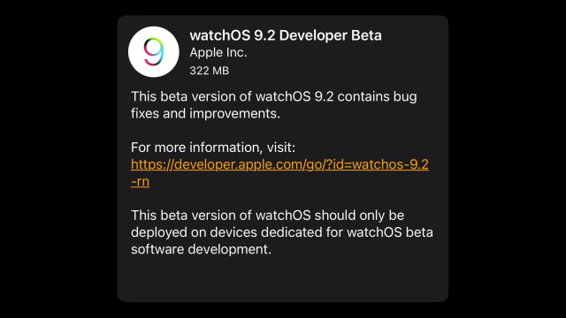 Apple Seeds watchOS 9.2 Beta to Developers [Download]