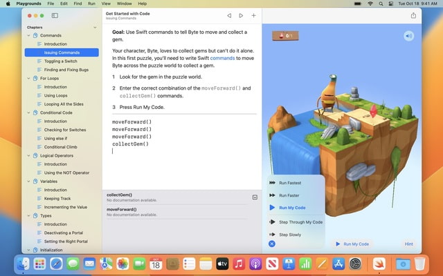 Apple Releases Swift Playgrounds 4.2 With Customizable Toolbar, App Preview Tabs, More