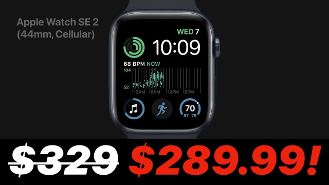 Apple Watch SE 2 (44mm, Cellular) On Sale for $39.01 Off [Deal]
