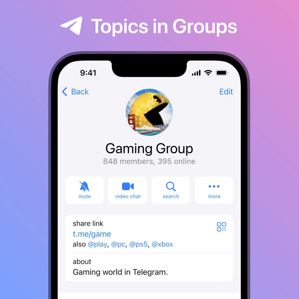 Telegram Update Brings Topics in Groups, Collectible Usernames, Voice-to-Text for Video Messages, More