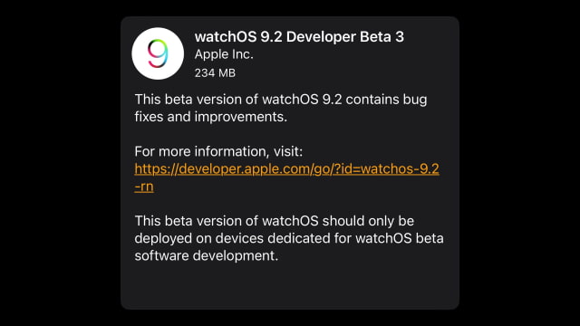 Apple Seeds watchOS 9.2 Beta 3 to Developers [Download]