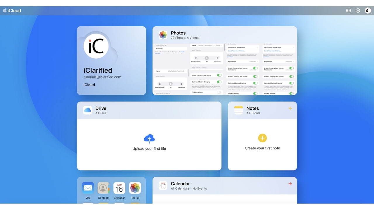 Apple Launches Redesigned iCloud.com Website - iClarified