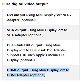 New MacBook Pros Support Audio Out Over Mini DisplayPort