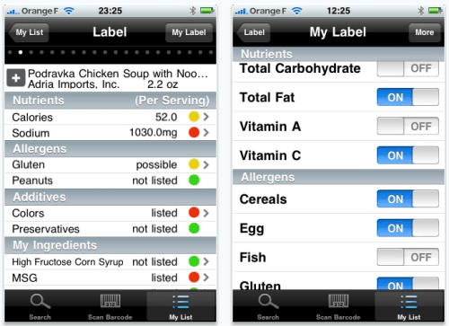 App Scans Food Labels In-Store: Avoid Allergens and Additives