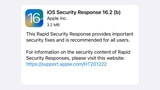 Apple Releases Second 'Rapid Security Response' for iOS 16.2 Beta