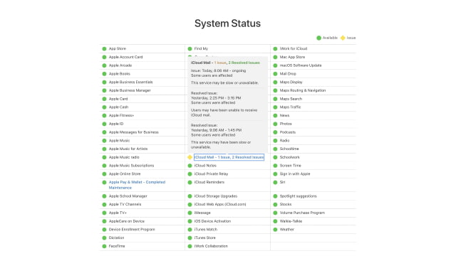 iCloud Mail is Down for Some Users