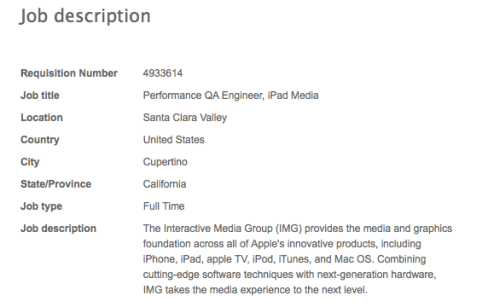 Apple Job Posting Confirms Camera is Planned for Future iPad
