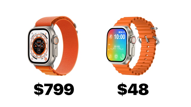 Knockoff Apple Watch Ultra Costs $48