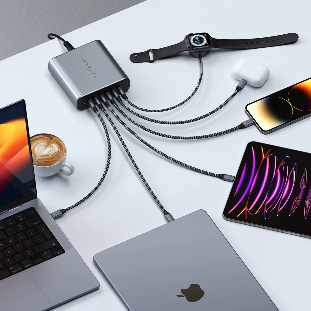 Satechi Unveils 200W 6-Port GaN Charger That Charges Six Devices Simultaneously