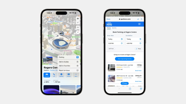 Apple Maps Adds SpotHero for Parking Information