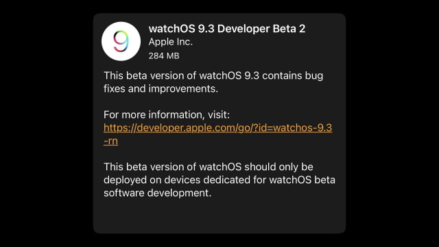 Apple Seeds watchOS 9.3 Beta 2 to Developers [Download]