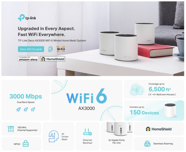 TP-Link Deco AX3000 WiFi 6 Mesh System On Sale for 34% Off [Deal]