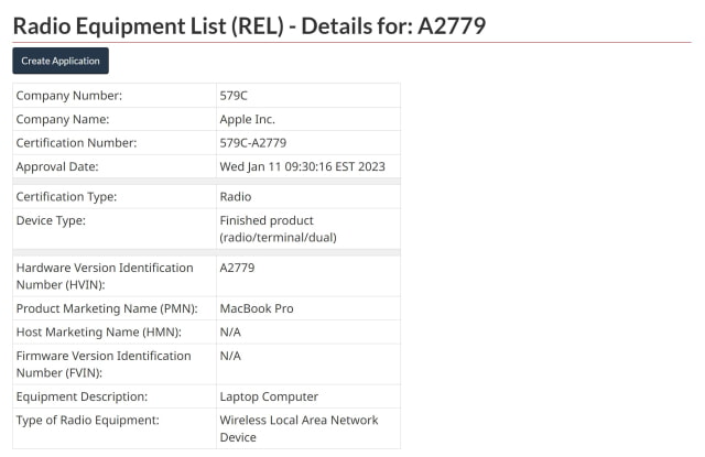 New MacBook Pro With Wi-Fi 6E Spotted in Canadian Regulatory Database