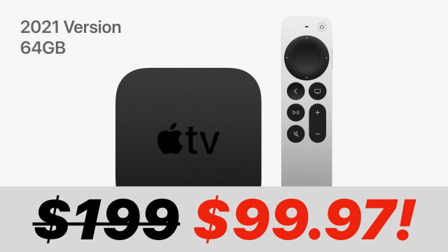 2021 Apple TV 4K (64GB) On Sale for $99.97 [Lowest Price Ever]