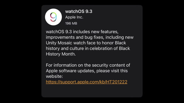 Apple Releases watchOS 9.3 for Apple Watch [Download]