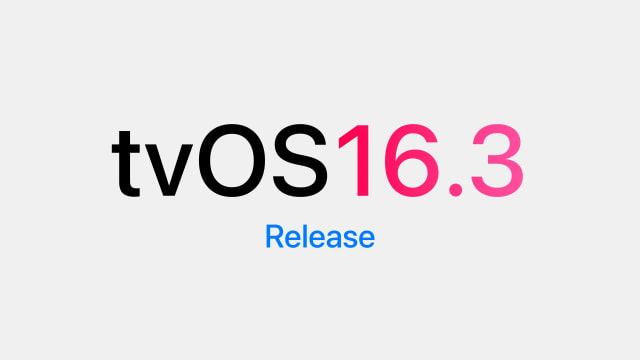 Apple Releases tvOS 16.3 for Apple TV [Download]