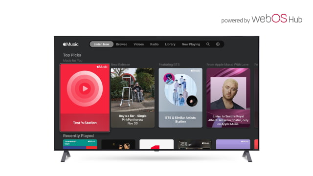 LG Announces Availability of Apple TV App, Apple Music, AirPlay, HomeKit on webOS Hub