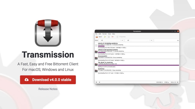 Transmission Bit Torrent Client Gets Apple Silicon Support