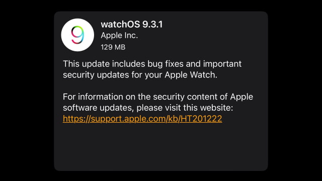 Apple Releases watchOS 9.3.1 for Apple Watch [Download]