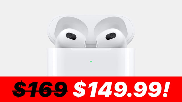 Apple AirPods 3 On Sale for $149.99 Today [Deal]