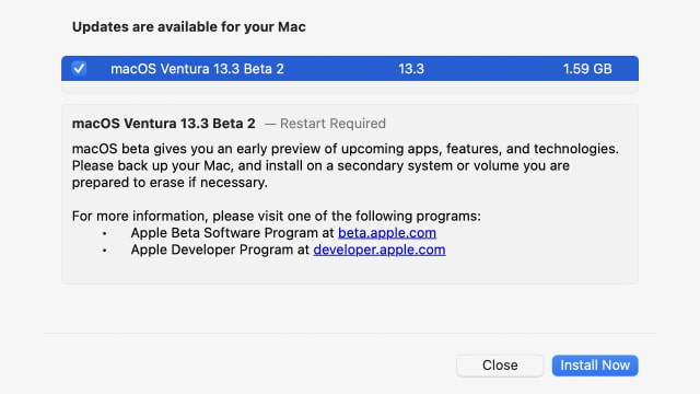 Apple Releases macOS Ventura 13.3 Beta 2 [Download]