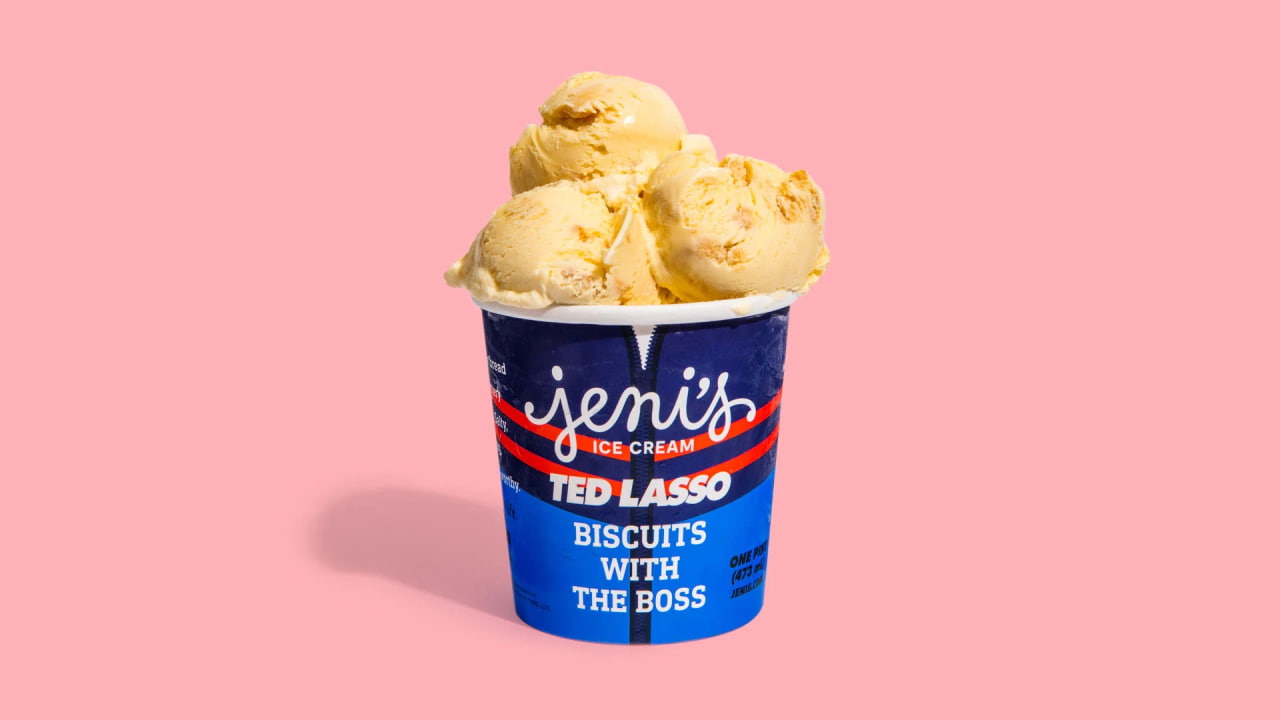 Jeni's Ice Cream Collaborates With Apple on Ted Lasso 'Biscuits With