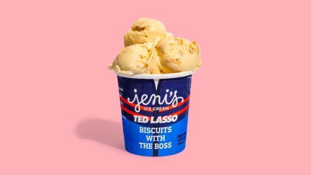 Jeni&#039;s Ice Cream Collaborates With Apple on Ted Lasso &#039;Biscuits With The Boss&#039; Flavor