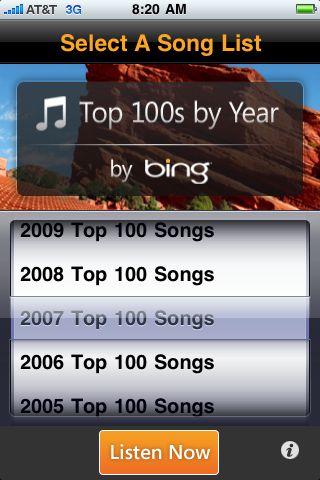 Bing Offers Top 100 Songs of Each Year From 1947 to 2009 for Free