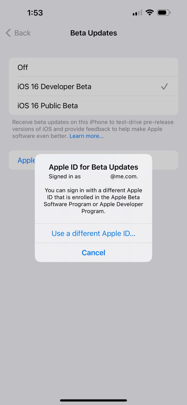 iOS 16.4 Beta 3 Allows You to Specify Apple ID for Beta Updates