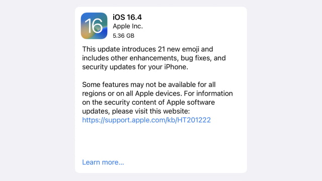 iOS 16.4 Release Notes