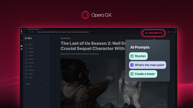 Opera Browser Gets AI Prompts, Sidebar Access to ChatGPT and ChatSonic [Video]