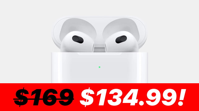 AirPods 3 On Sale for All-Time Low Price of $134.99 [Deal]