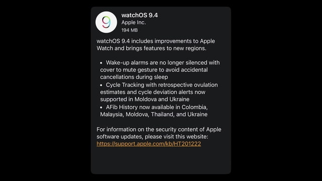 Apple Releases watchOS 9.4 for Apple Watch [Download] - Vimarsana News
