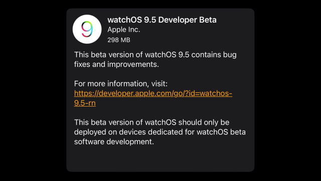 Apple Seeds watchOS 9.5 Beta to Developers [Download]