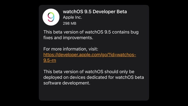 Apple Seeds watchOS 9.5 Beta to Developers [Download] - Vimarsana News