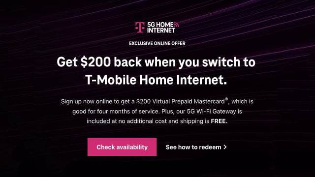 T-Mobile Offers $200 Prepaid Mastercard With 5G Home Internet [Deal]