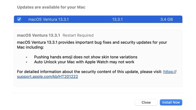Apple Releases macOS Ventura 13.3.1 [Download] - Vimarsana News