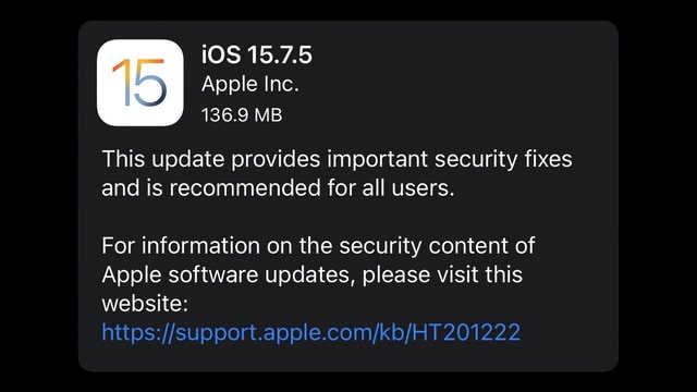 Apple Releases iOS 15.7.5 for iPhone, iPad, iPod touch [Download ...