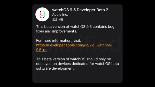 Apple Seeds watchOS 9.5 Beta 2 to Developers [Download