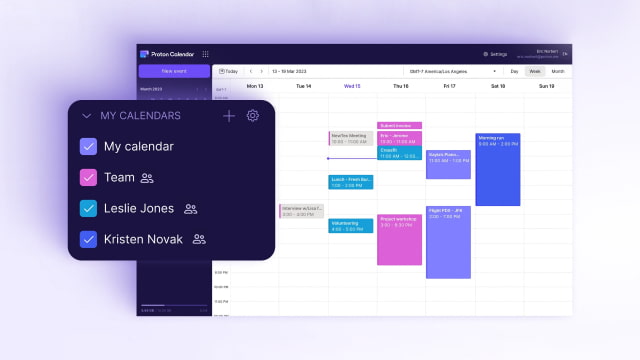 Proton Gets Shared Calendars
