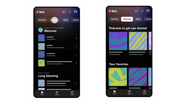 YouTube Music Adds Podcasts