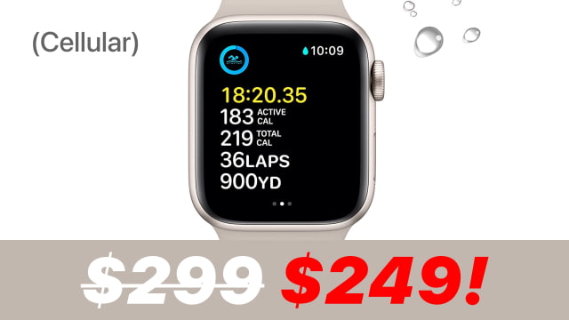 Apple Watch SE 2 (Cellular) On Sale for $50 Off [Lowest Price Ever]