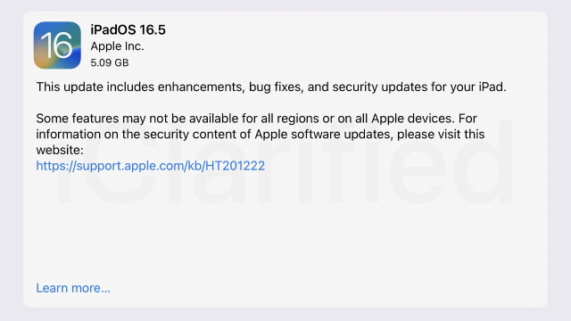 iPadOS 16.5 Release Notes