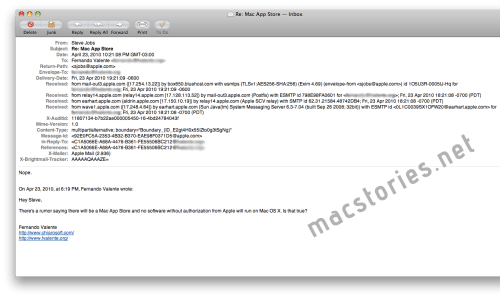 Steve Jobs Says: &#039;Nope&#039; to Approved Only Apps for Mac OS 10.7