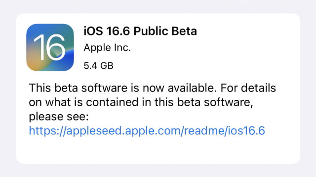 Apple Releases First Public Beta of iOS 16.6 and iPadOS 16.6 [Download]