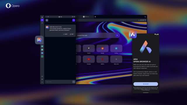 Opera Integrates &#039;Aria&#039; AI Into Browser