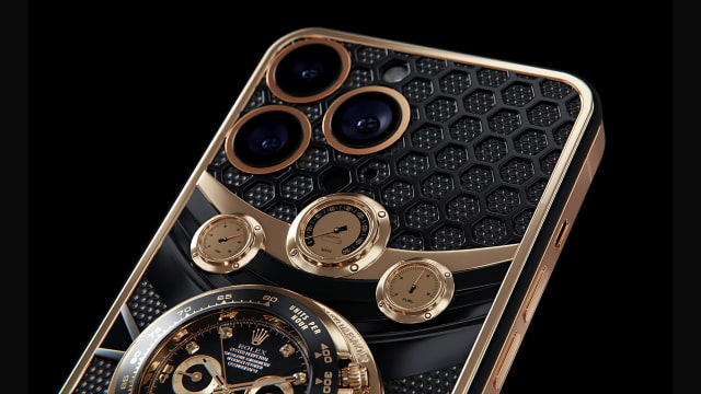 Caviar Encrusts iPhone 14 Pro Max With Rolex Daytona for $182,000 [Video]